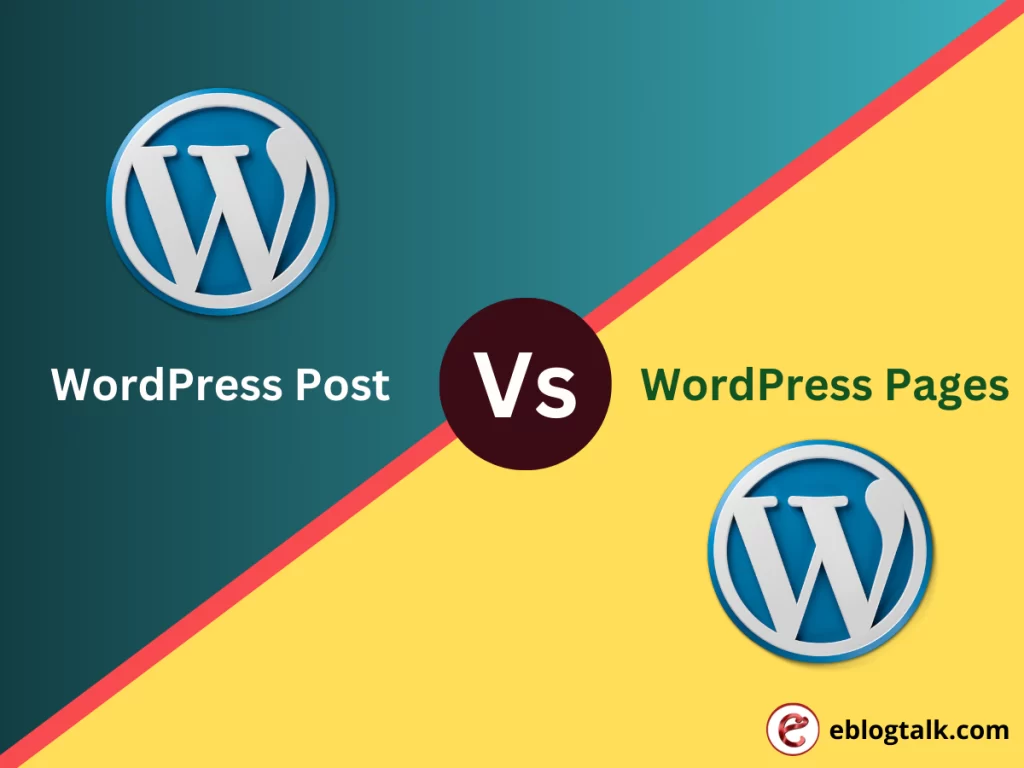 wordpress post vs pages