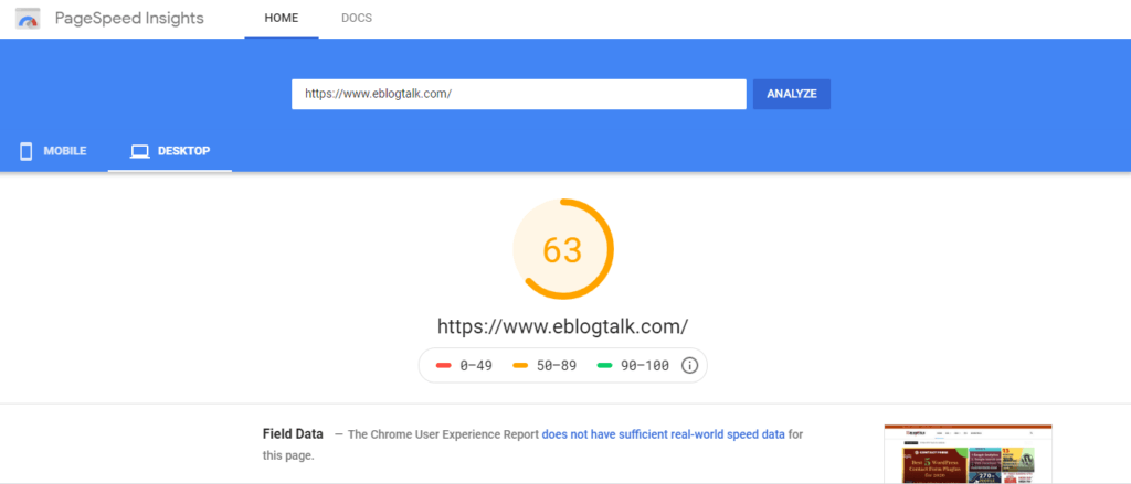 page speed insight seo tool
