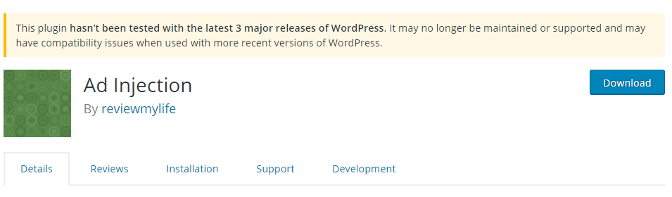 Ad injection adsense plugin for wordpress