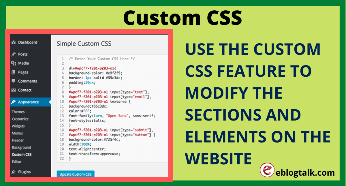 How to Add Custom CSS to Your WordPress Website