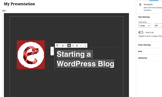 firstslide wordpress