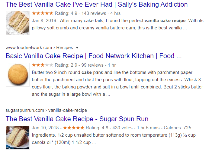 vanilla cake receipe
