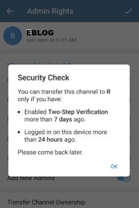 telegram security check