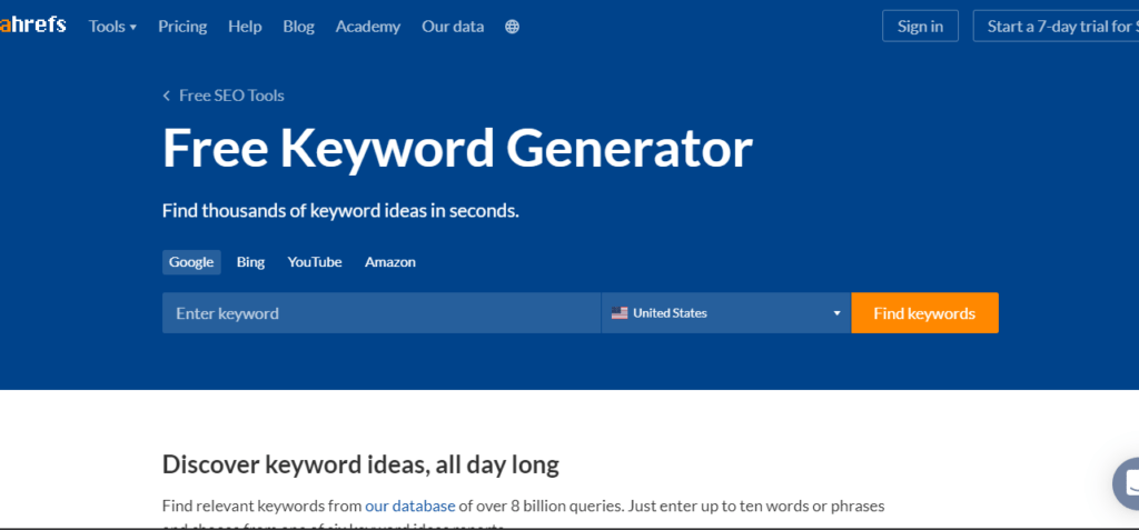 free keyword generator 2021