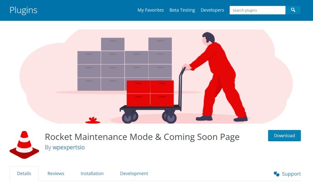 Rocket maintenance mode & coming soon page