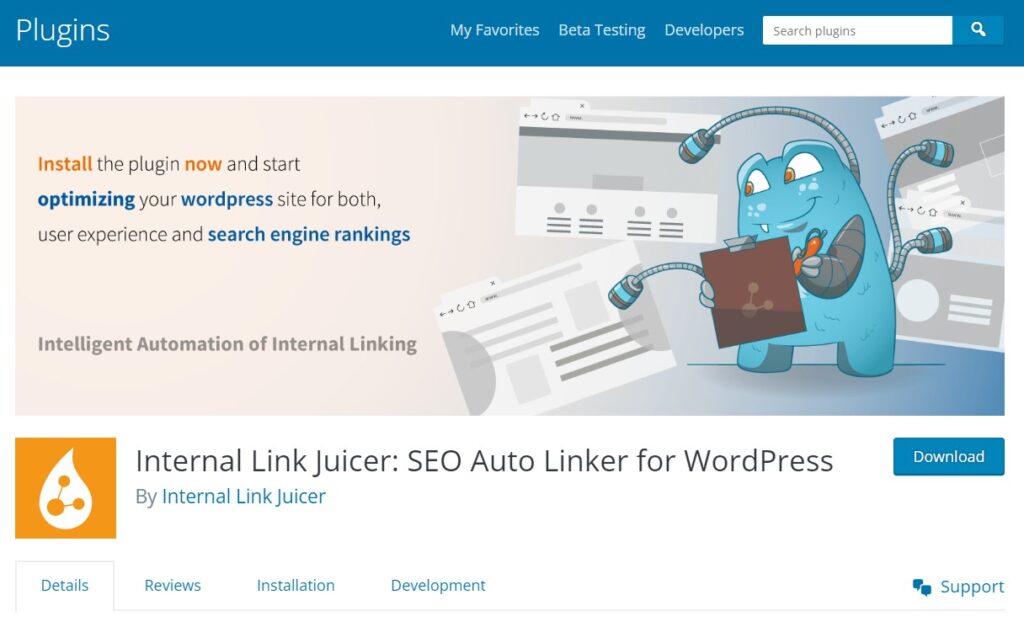 internal link juicer interlinking plugin