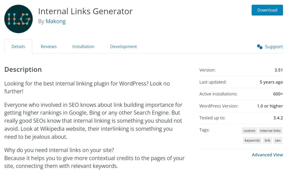 internal links generator interlinking plugin