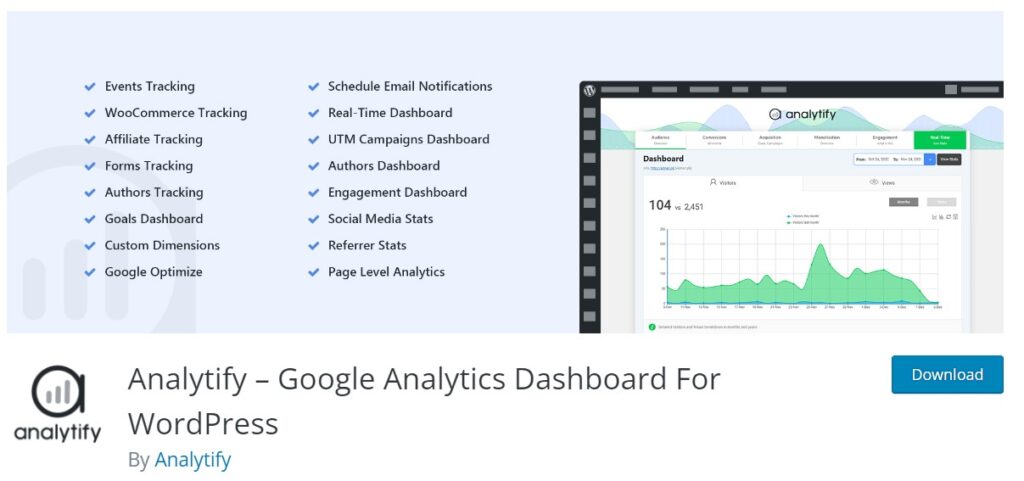 analytify wordpress google analytics plugin