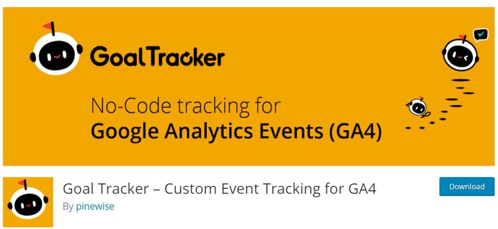 goaltracker wordpress goggle analytics plugin