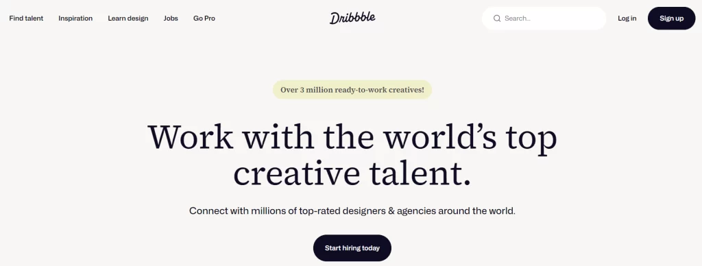 dribbble bookmarking sites