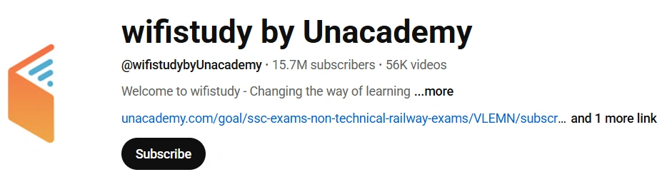 Wifistudy by Unacademy youtube channel