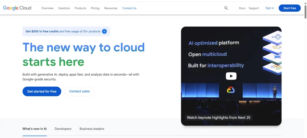 google cloud web