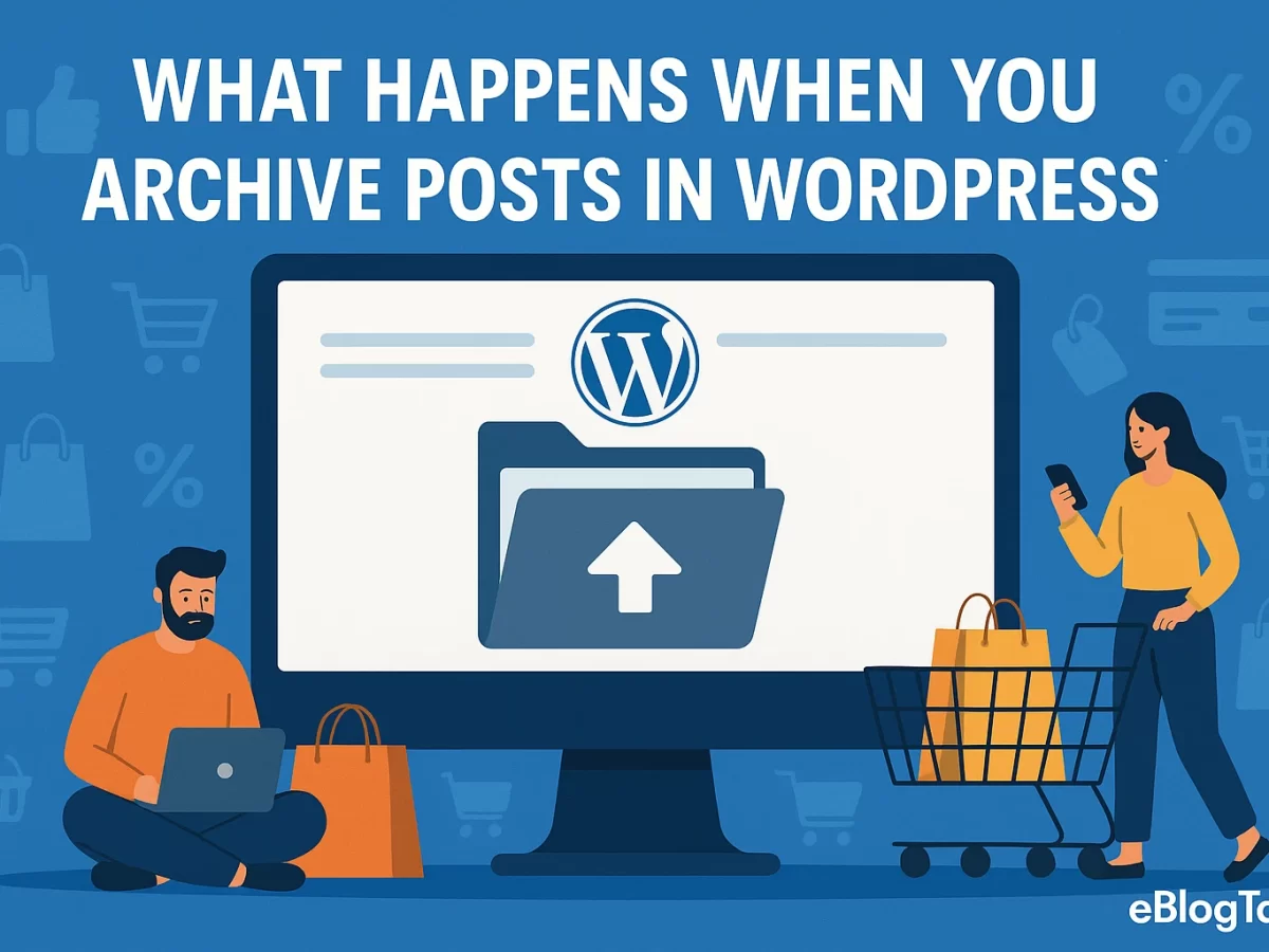 What happens when you archive posts in WordPress?