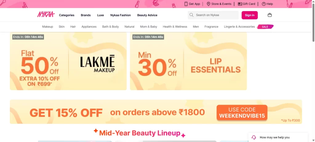 nykaa online shopping website