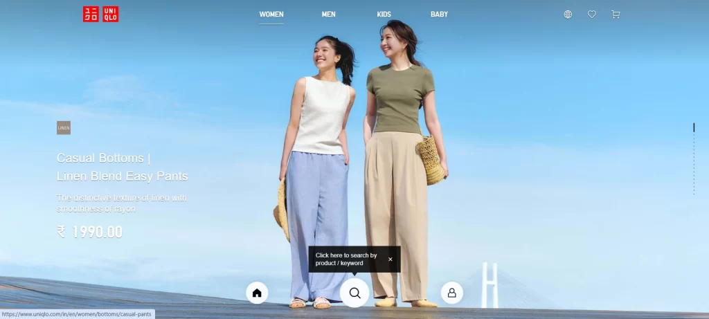 uniqlo online shopping website